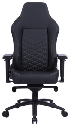 Кресло игровое Cactus CS-CHR-0112BL, экокожа, до 120кг, регулируемые 4D подлокотники,  черный