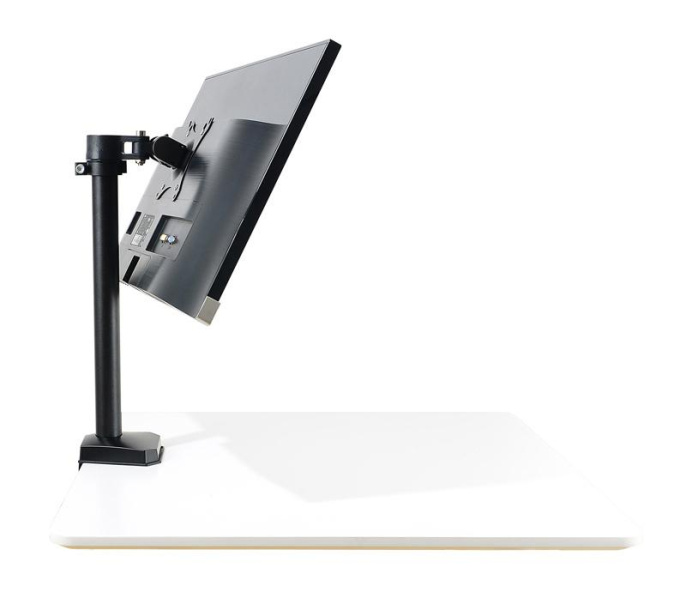 Кронштейн для мониторов ЖК Buro M3, до 27", до 9кг, крепление к столешнице, поворот и наклон, черный