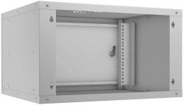 Cabeus WSC-05D-6U55/45m Шкаф телекоммуникационный настенный 19" 6U, серия LIGHT разборный, дверь металл, цвет серый