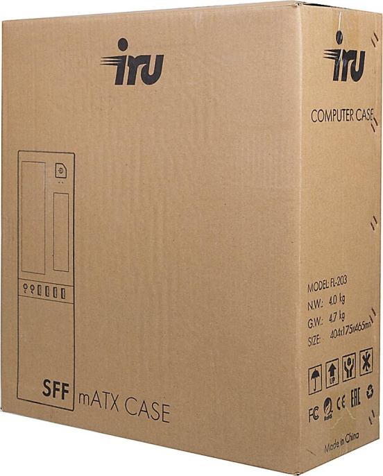 ПК IRU Office 310H6SF SFF i3 12100 3.3 8Gb SSD256Gb UHDG 730 FreeDOS GbitEth 300W черный RUS 1991582