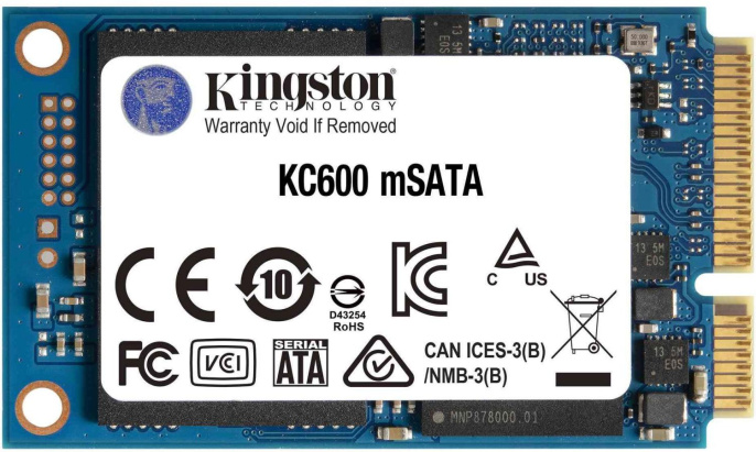 SSD накопитель Kingston KC600 SKC600MS/256G 256ГБ, mSATA, mSATA,  mSATA
