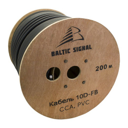 Кабель BALTIC SIGNAL 10D-FB CCA PVC черный (отгрузка кратно 25 м)