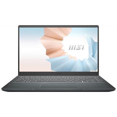 Ноутбук MSI MS-14J1 (Modern 14 C12M-237XBY) (14" IPS FHD/i5-1235U/8GB/SSD512GB/Iris Xe/Backlight/Wi-Fi/DOS/Classic Black)