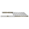 Полка выдвижная 19" ExeGate ECSS-FS800-G перфорированная, глубина 475мм, крепление 19" 1U, для напольных шкафов и стоек глубиной 800мм/1000мм, нагрузка до 40кг, цвет светло-серый RAL 7035 EX300304RUS