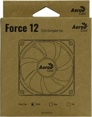 Вентилятор Aerocool Force 12 / 120mm / 3pin+4pin / Black