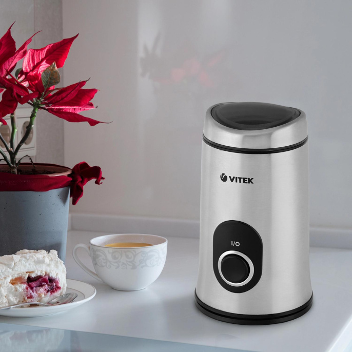 Кофемолка Vitek VT-1546,  серебристый