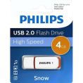 Флеш накопитель 4GB PHILIPS SNOW2.0 4GB, USB 2.0 FM04FD70B/97