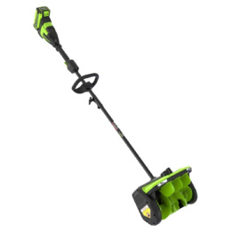 Greenworks Снегоуборщик аккумуляторный GD40SS2, 40V, 30 см, с регулируемым направлением выброса, бесщеточный, с 1хАКБ 4 Ач и ЗУ [2603107UB]