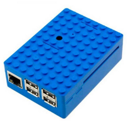 Корпус ACD RA184 Blue ABS Plastic Building Block case for Raspberry Pi 3 B CBPIBLOX-BLU 494354