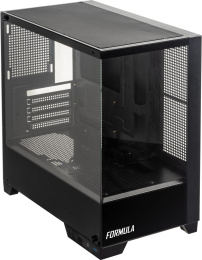 Корпус mATX Formula Crystal Z1M, Mini-Tower, без БП,  черный [cristal z1m]