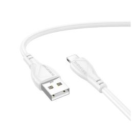 BOROFONE BX121/ USB кабель Lightning/ 1m/ 2.4A/ белый (B-23030)