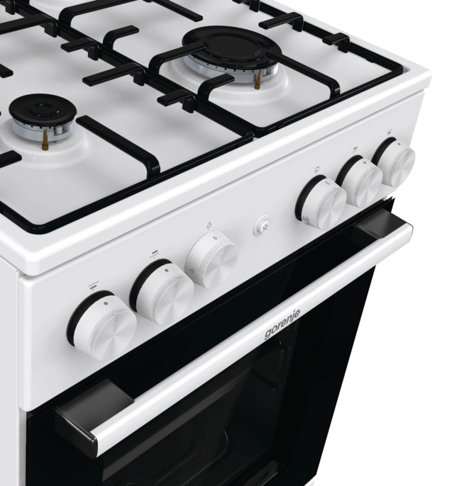 Плита Газовая Gorenje GG5A12WH белый без крышки реш.сталь