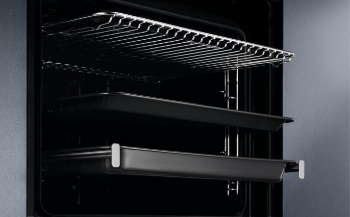 Духовой шкаф электрический Electrolux EOF5C50BZ,  65л,  дверца с 2 стеклами,  черный