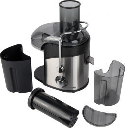 Соковыжималка BBK JC080-H03,  центробежная,  черный и серебристый