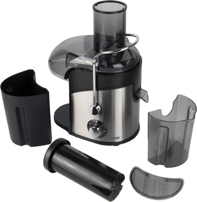 Соковыжималка BBK JC080-H03,  центробежная,  черный и серебристый