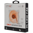 Вентилятор для компьютерного корпуса CROWN CMCF-12025S-1213 120*120*25мм;Оранжевый 4LED;1500 об/мин;35CFM;20Дб;Подшипник скольжения;3pin+MOLEX папа-мама 40+10см