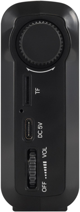 Радиоприемник портативный Hyundai H-PSR115 черный USB microSD