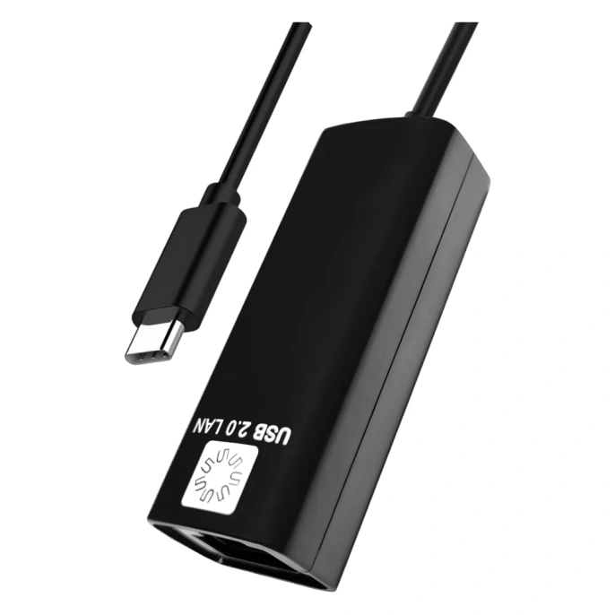 Сетевая карта 5bites USB 3.1 TYPE-C - RJ45 100 мегабит, черный, 10см UA3C-45-08BK