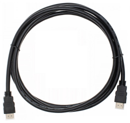 Кабель аудио-видео Cactus CS-HDMI.1.4-2,  HDMI (m) -  HDMI (m),  ver 1.4,  2м, GOLD,  черный