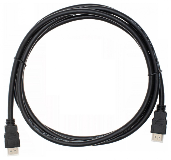 Кабель аудио-видео Cactus CS-HDMI.1.4-2,  HDMI (m) -  HDMI (m),  ver 1.4,  2м, GOLD,  черный