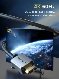 Кабель CABLETIME CH22L (CT-AV566-PHE2G-B2) 2 м, HDMI2.0 AM/AM, 4k/60 Гц, позолоченный, черная ПВХ-оболочка