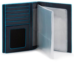 Обложка для документов Piquadro Blue Square PP5246B2R/BLU2 синий кожа натуральная