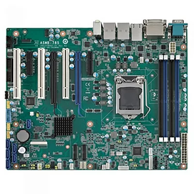 Материнская плата Advantech ASMB-785G4 (ASMB-785G4-00A1E), Advantech Socket LGA1151 для Intel Xeon E3-1200 v5/v6 and 6th/7th Generation Core i7/i5/i3 processors, 4xDDR4 DIMM, VGA, 2xDVI, 2xPCIe x16, 2xPCIe x4, 3xPCI, 6xSATAIII RAID 0,1,5,10, 2xGbE LAN, 5x