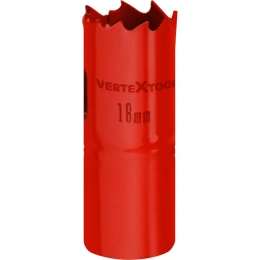 Коронка биметаллическая по металлу 18 мм vertextools 2525-18