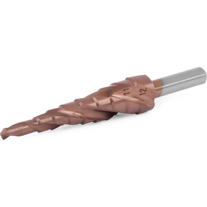 Сверло ступенчатое HSS CO (9 ступеней; 4-12 мм) MESSER 23-09-412