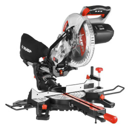 Торцовочная пила Зубр ЗПТ-255-1800 ПЛ, комбинированная, 1800Вт, 255мм