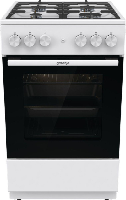 Плита Газовая Gorenje GG5A11WF белый без крышки реш.чугун