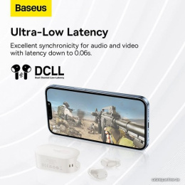 Наушники Baseus A00054300226-Z1 Bowie EZ10 True Wireless Earphones White беспроводные, Bluetooth 5.3, дистанция: 10м, 20Hz-20kHz, время работы наушников: 5ч, время работы с аккумулятором: 25ч, емкость