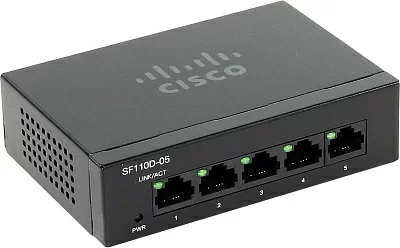 Коммутатор CISCO SF110D-05 5-Port 10/100 Desktop Switch