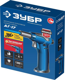 Газовая горелка Зубр Профессионал АГ-17,  газовый,  1300Вт [55518]