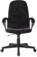 Кресло руководителя Бюрократ CH 002, ткань, до 120кг, топ-ган, фиксированные подлокотники,  черный