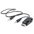 Bion Переходник HDMI - VGA + стерео-аудио, 19M/15F & miniJack 3.5mm [BXP-A-HDMI-VGA-02]