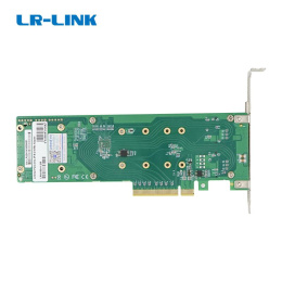 Lr-Link LRNV9541-2IR Адаптер M.2 NVMe RAID PCIe 3.0 x8 с 2 портами M.2 NVMe поддержка RAID 0 и 1