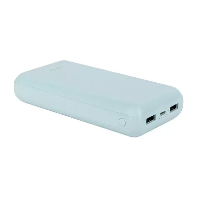 Perfeo Powerbank COLOR VIBE 20000 mah + Micro usb /In Micro usb /Out USB 1 А, 2.1A/ Blue (PF_D0170)