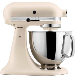 Миксер KitchenAid настольный с откидным блоком Artisan 4.8 л, кремовый