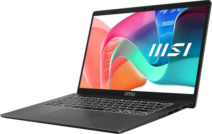 Ноутбук MSI MS-15S1 Modern 15 F1MG-1097XBY (9S7-15S111-1097) 15.6" FHD IPS/7 150U/16GB/SSD512GB/Integrated Intel/FingerPrint/White Backlit/DOS/Platinum Gray