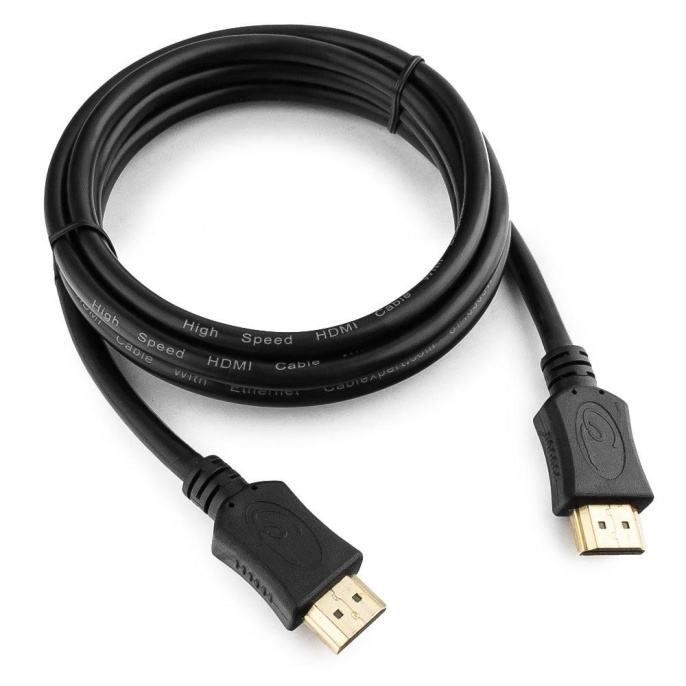 Кабель HDMI Cablexpert 19M/19M, v2.0, серия Light, позол.контакты, экран, 1.5м, черный, пакет CC-HDMI4L-1.5M