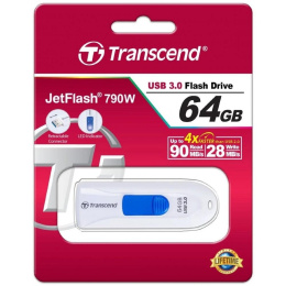Transcend USB Drive 64Gb JetFlash 790 TS64GJF790W {USB 3.0}