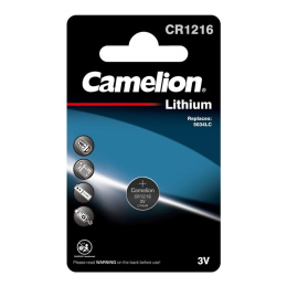 Camelion CR1216 BL-1 CR1216-BP1, батарейка литиевая,3V (3609)