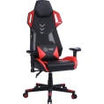 Игровое кресло CACTUS CS-CHR-090BLR черный/красный, экокожа/сетка, крестовина нейлон 1660823