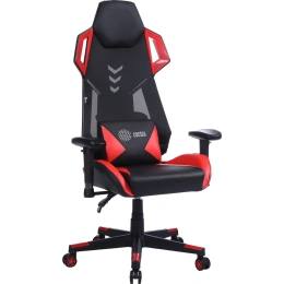 Игровое кресло CACTUS CS-CHR-090BLR черный/красный, экокожа/сетка, крестовина нейлон 1660823