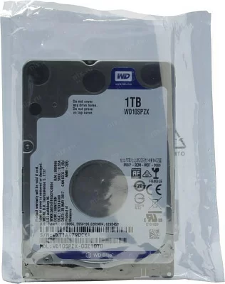 Жёсткий диск HDD 1 Tb SATA 6Gb/s Western Digital Blue WD10SPZX(-08) 2.5" 5400 rpm 128Mb