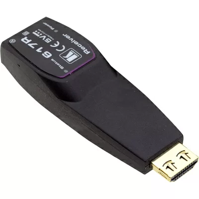 Передатчик и приемник сигнала HDMI по волоконно-оптическому кабелю; кабель 2LC, многомодовый ОМ3, до 200 м, поддержка 4К60 4:4:4 [94-0006150] Kramer 617R/T