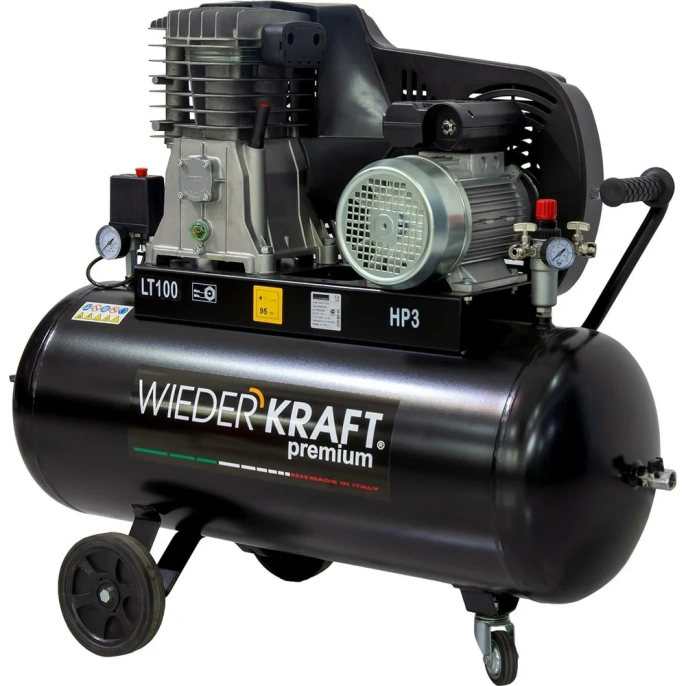 Воздушный ременной компрессор 100л 453л/мин WIEDERKRAFT WDK-91053