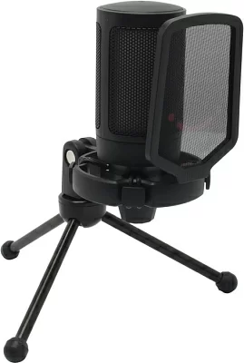 Микрофон FIFINE A6V Black (черный) (электретный, настольный, для стриминга, кардиоидная направленность)