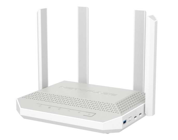 Маршрутизатор/ Netcraze Hopper 4G+ Гигабитный интернет-центр с модемом 4G+, двумя слотами для SIM-карт, Mesh Wi-Fi 6 AX3000, 5-портовым Smart-коммутатором и многофункциональным портом USB 3.0